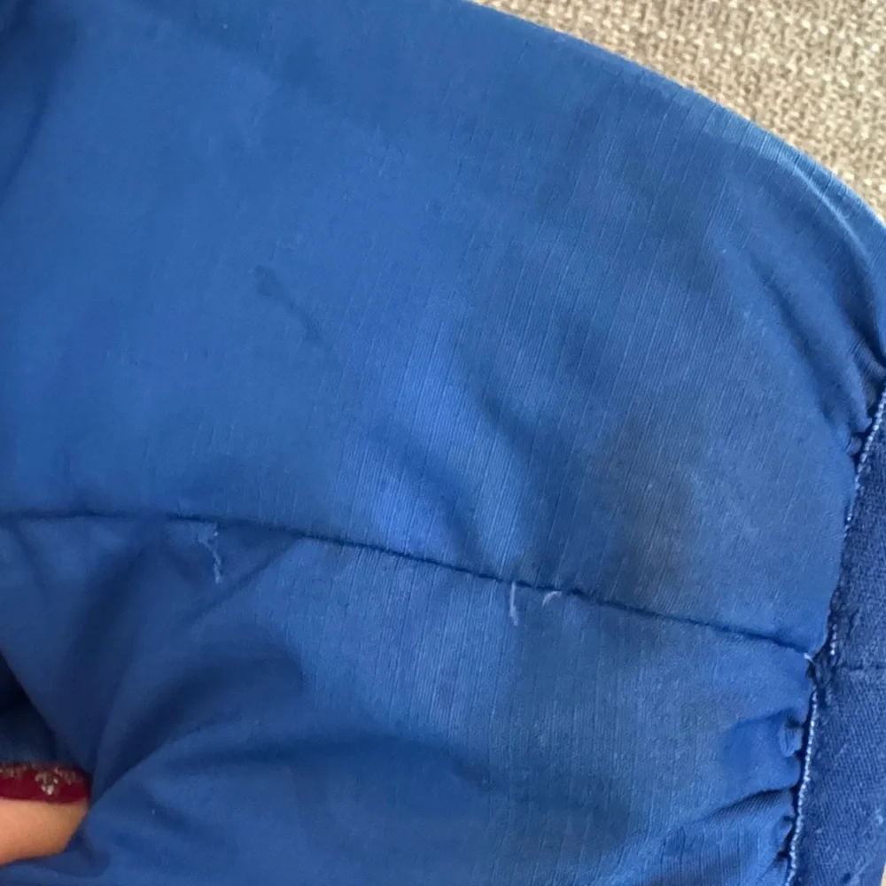 Kids North Face Navy Reversible Down Hooded Jacket - Picture 6 of 7